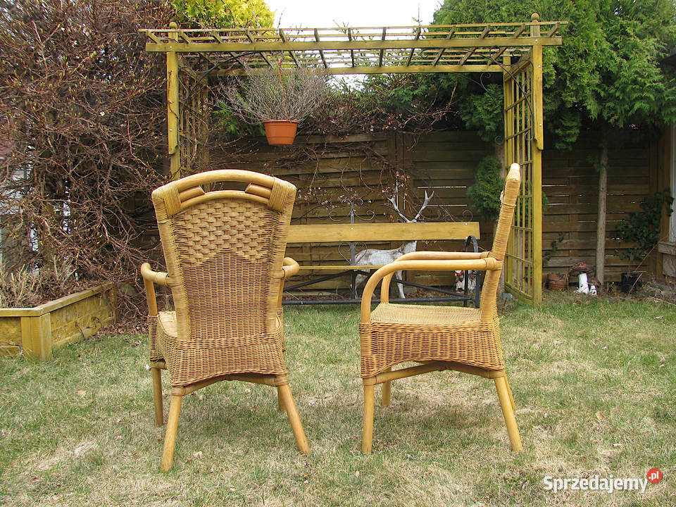 2 Fotele Wiklinowe krzesła Szczecinek