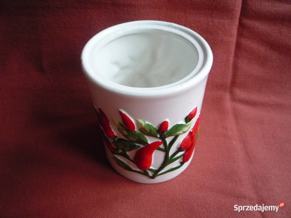 Pojemnik ceramiczny Papryczka chili oliwka Akcesoria kuchenne Szczecin sprzedam
