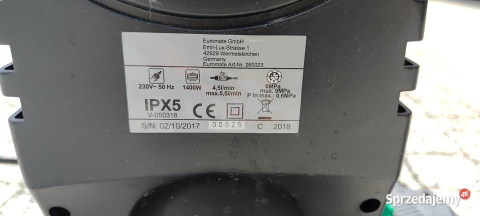 Myjka ciśnieniowa Lavor Green Algea Turbo Home łódzkie Zgierz