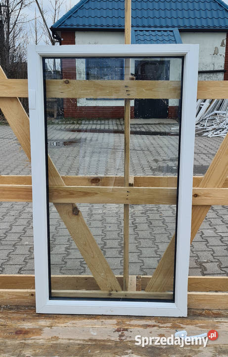 OKNO KacprzaK 75x128 FIX OKNA Używane Witryna Siedlce