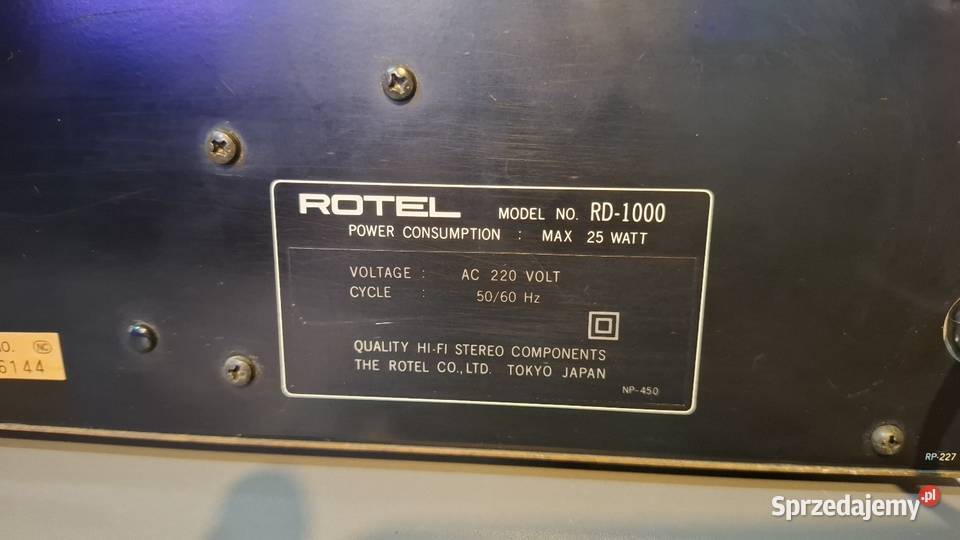 Rotel RD1000 deck kasetowy stereo vintage Namysłów