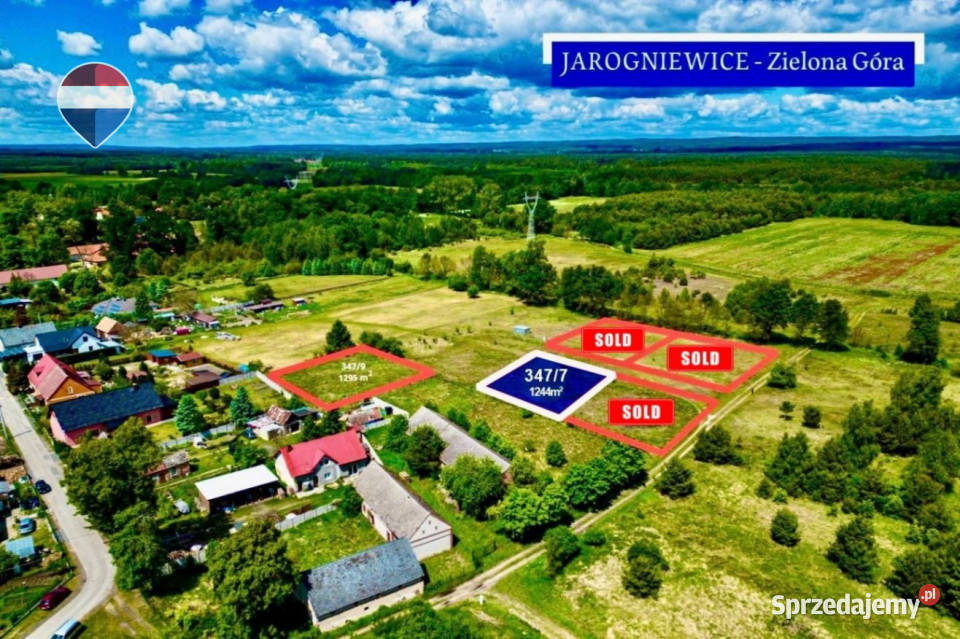 Na sprzedaż działka 3477 Nowe MiastoZielona Góra Jarogniewice sprzedam