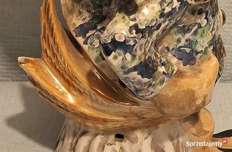 Stara Porcelanowa Lampka Figurka Donald STEATYT Gliwice