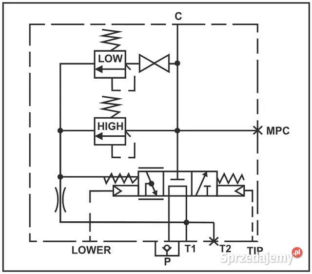 Rozdzielacz hydrauliczny na 2 ciśnienia HYVA Lublin