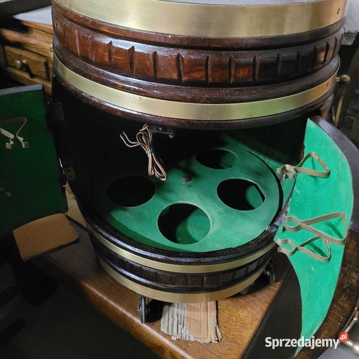 Barek beczka rzeźbiony Dębowy Zamość