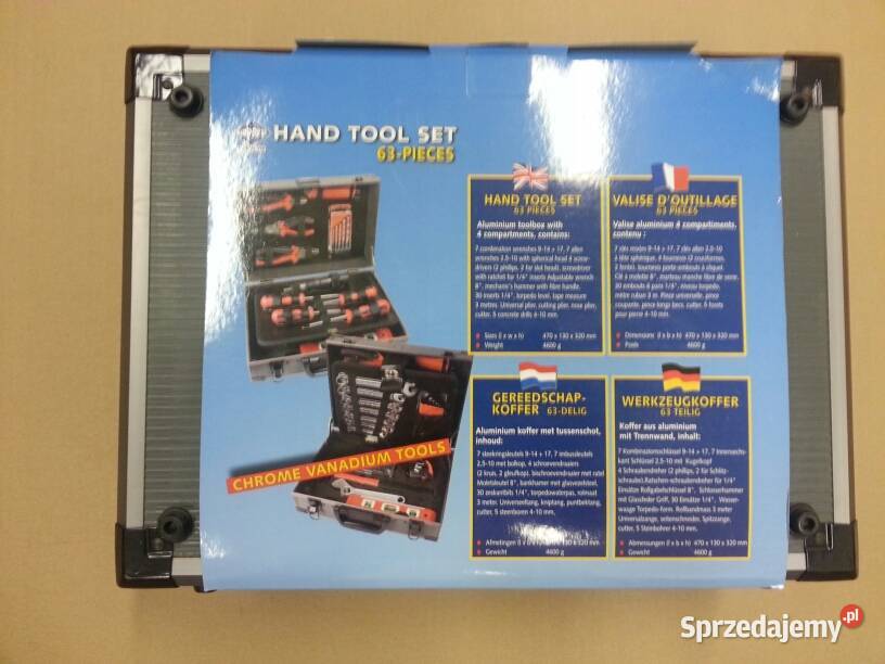 Nowy zestaw narzędzi AIRPRESS w walizce 63 Białystok