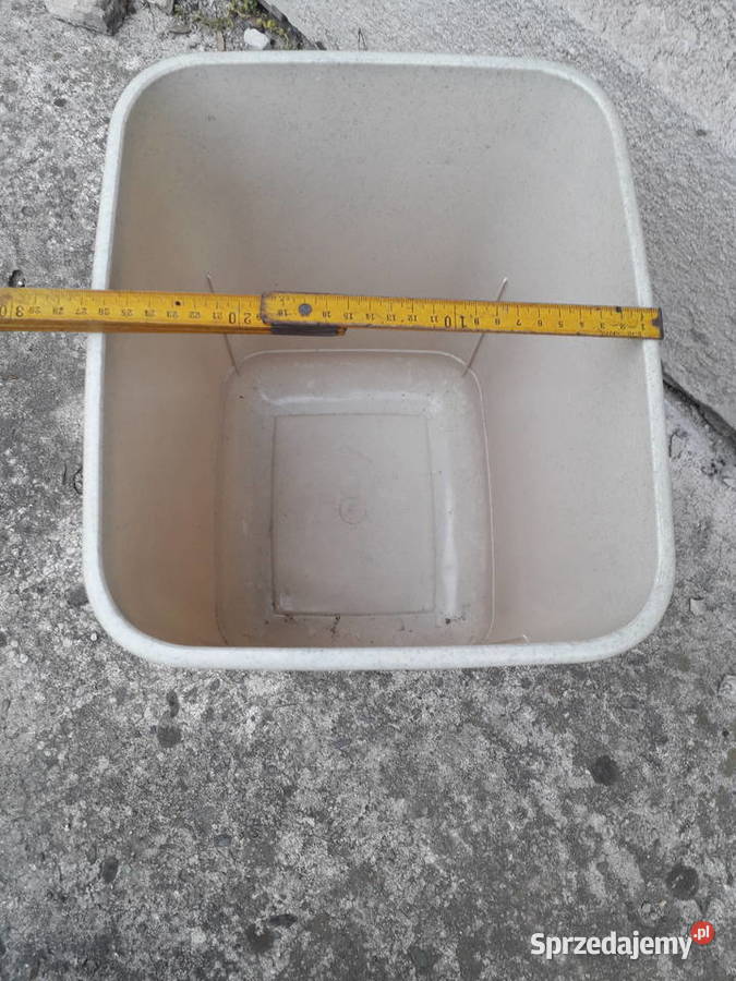 Kosz plastikowy szary w drobne czarne cętki Kraków