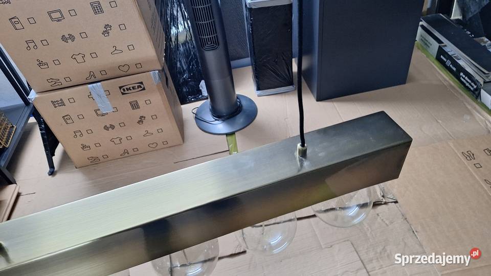 Lampa sufitowa dekoracyjna szczotkowane złoto z Kraków