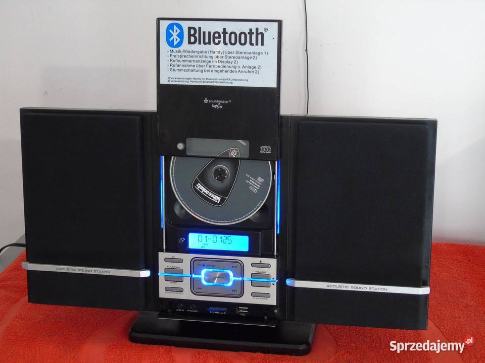 Zestaw audio Soundmaster BT USBSD mp3 radio AUX podkarpackie Jasło