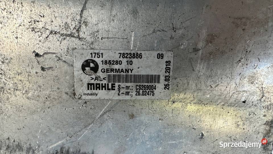 BMW F10 F01 E70 F15 M50DX N57D30C CHŁODNICA Gorzów Wielkopolski