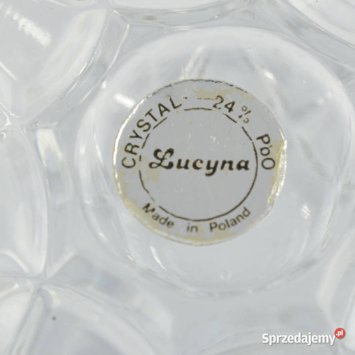 Kryształowa szkatuła muszla Huty Szkła Lucyna Warszawa