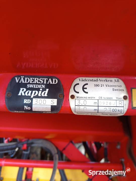 Siewnik Vaderstad Rapid 300 S Super XL Vaderstadt Nowa Cerkiew sprzedam