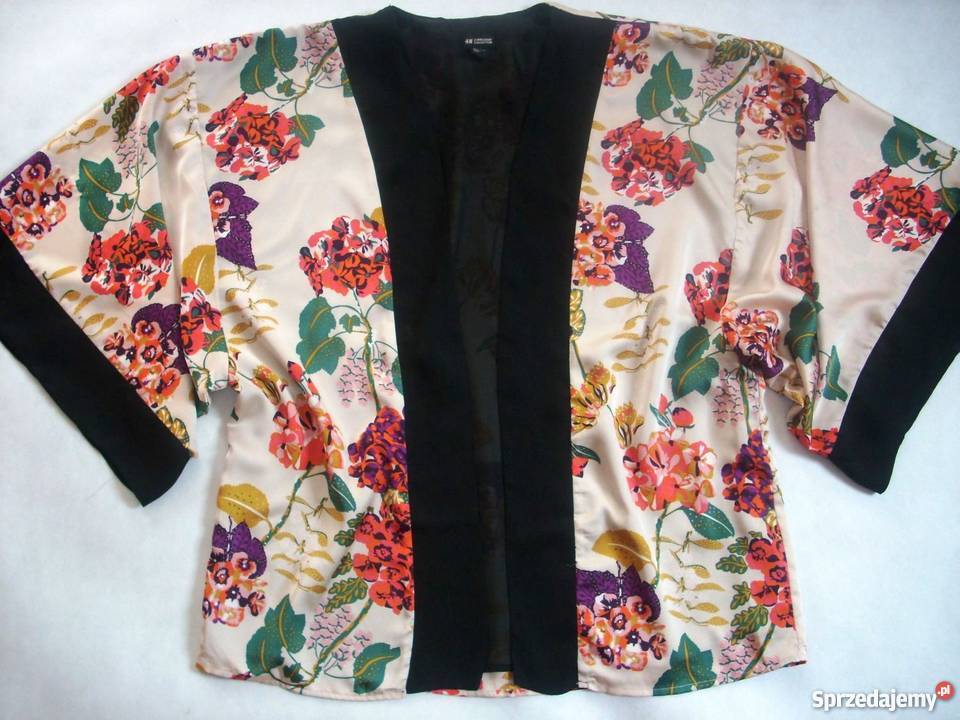 HM elegancka narzutka KWIATY hit j NOWA M L XL Marynarki i żakiety Nowy Sącz