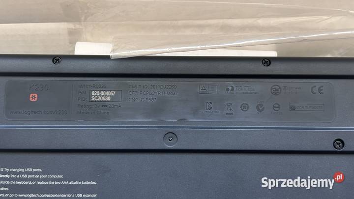 Klawiatura bezprzewodowa Logitech K230 Klawiatury i myszy małopolskie Tarnów