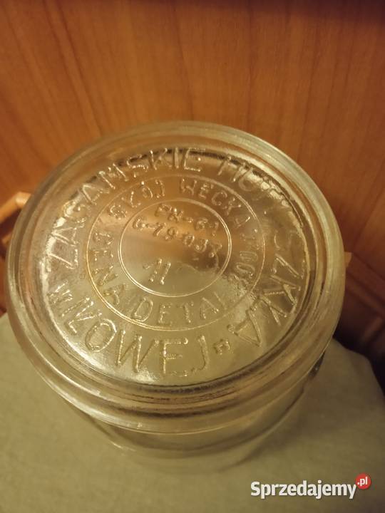 Dwa litrowe słoiki Wecka Żagańskie Huty Szkła w Koźminek