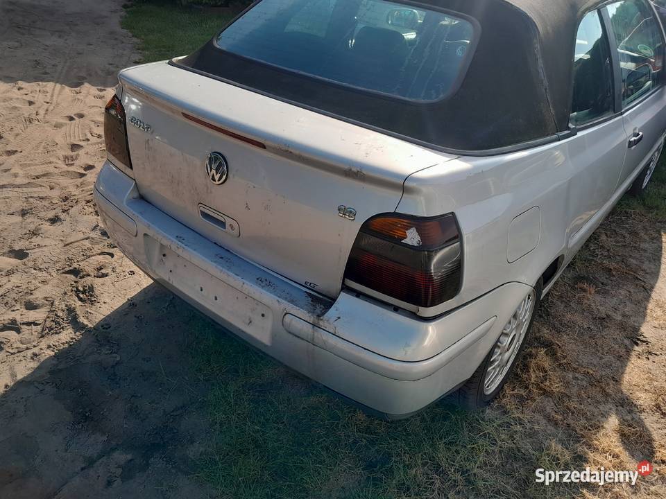 VW Golf IV 18 benzyna Cabrio z de alu BBS skóra wspomaganie kierownicy Wronki