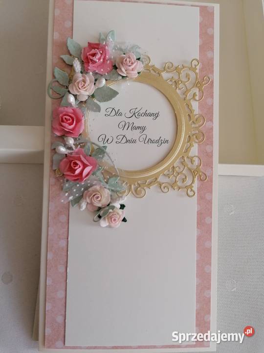 Kartka w pudełku własnoręcznie wykonana 60 Strzebiń sprzedam