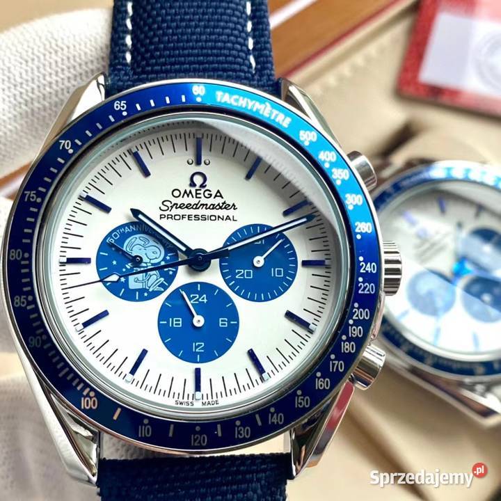 Męski zegarek kwarcowy OMEGA Speedmaster Silver Warszawa