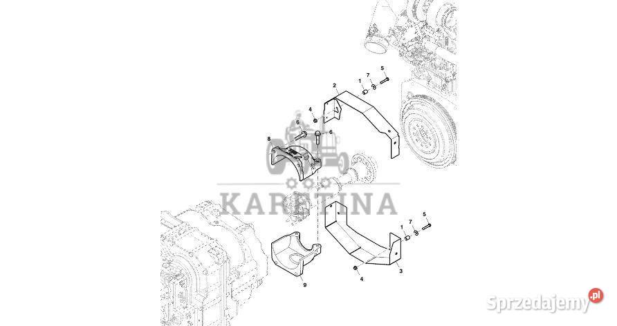 John Deere 9470RX Element ustalający R553813 Jastrzębniki