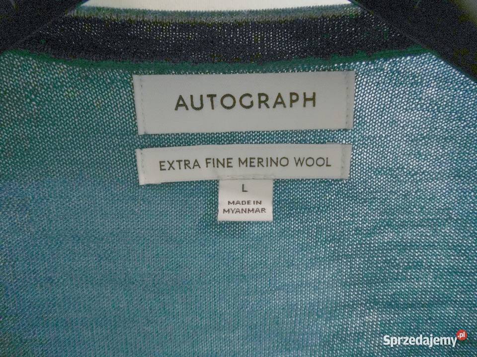 Sweter Męski Wełniany 100 Wełna Merino Fine długi podlaskie Łomża sprzedam