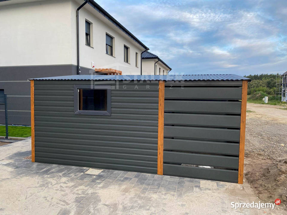 Schowek Domek Ogrodowy 3x2m wiata 2m 2x Drzwi Nowy Tomyśl