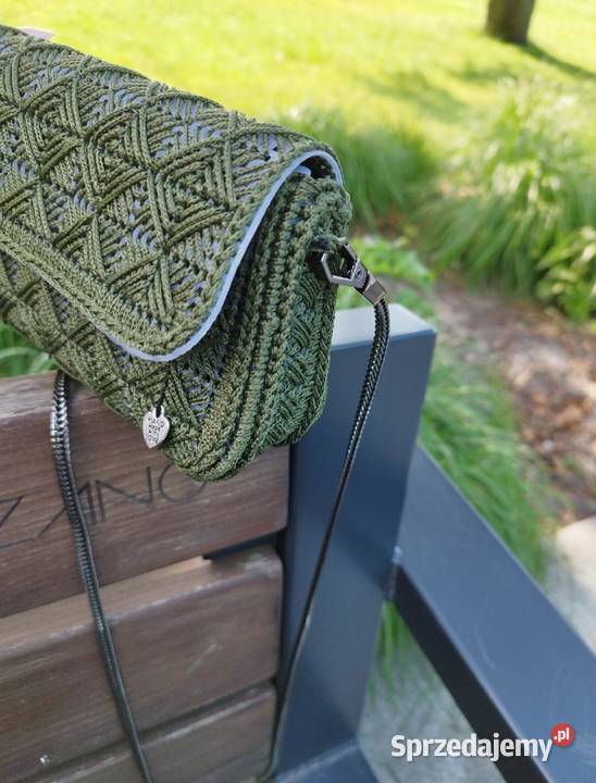 Haftowana torebka na łańcuszku ręcznie robiona Piotrków Trybunalski