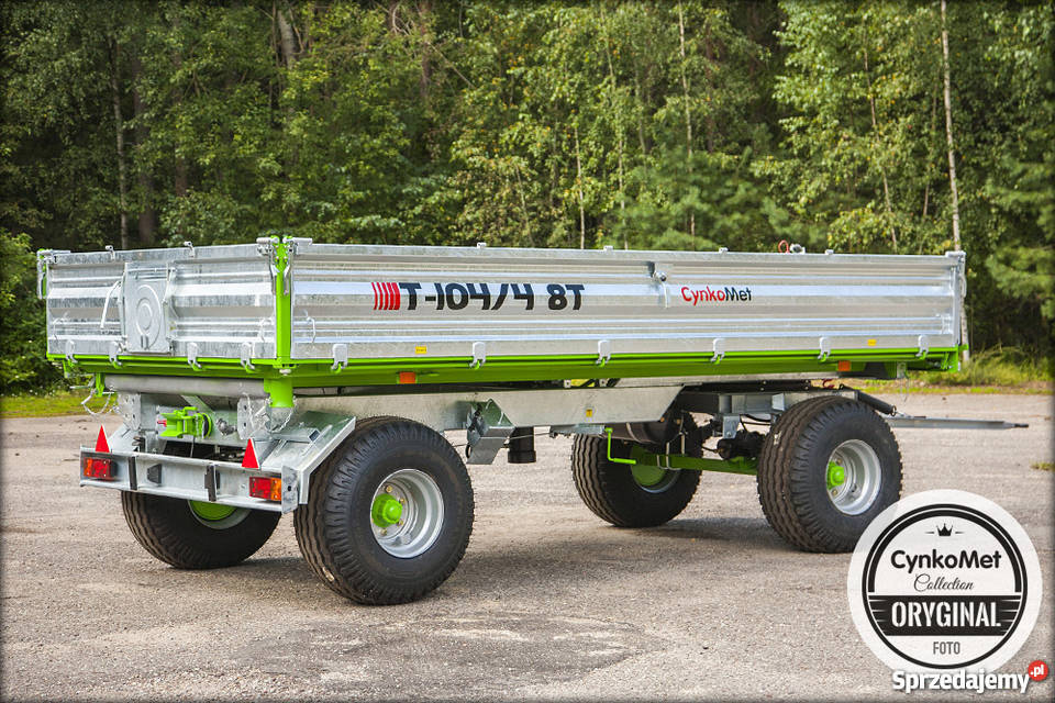Przyczepa rolnicza dwuosiowa 8 ton Cynkomet
