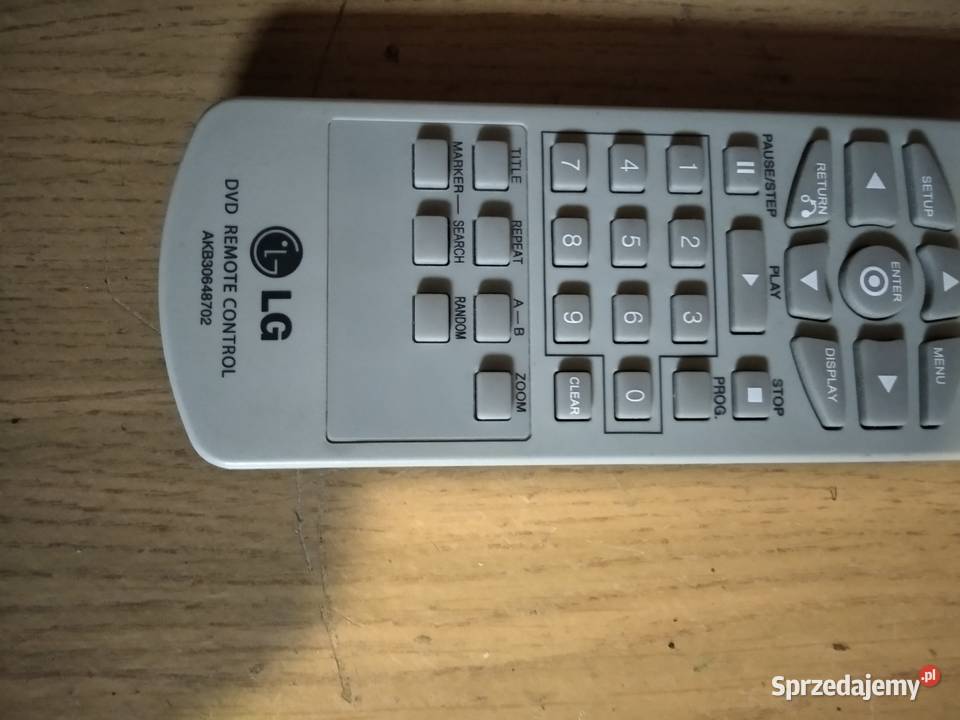 Oryginał pilot LG DVD LG AKB30648702 DVD DVD i Blu-ray Ostrów Mazowiecka sprzedam