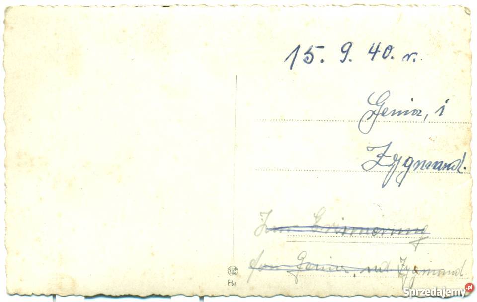 Stare zdjęcie ciekawy opis 21081937 15091940 r 3 wielkopolskie Ostrów Wielkopolski