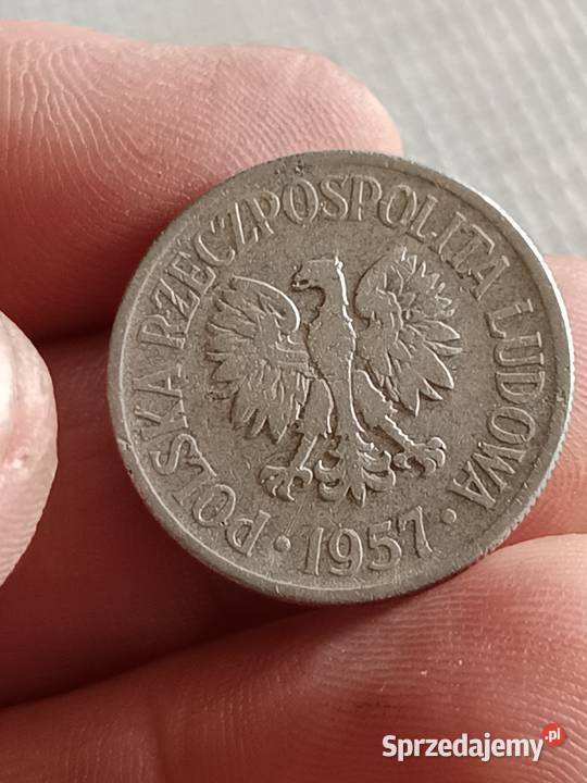 Sprzdammonete 50 groszy 1957 rokmala skretka Chełm sprzedam
