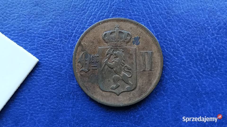 Stare monety 5 ore 1876 Norwegia Lesko