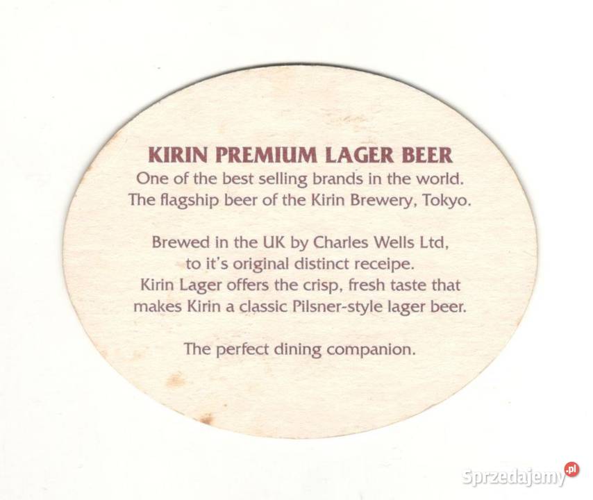 Kirin podstawka do piwa 1 Gliwice