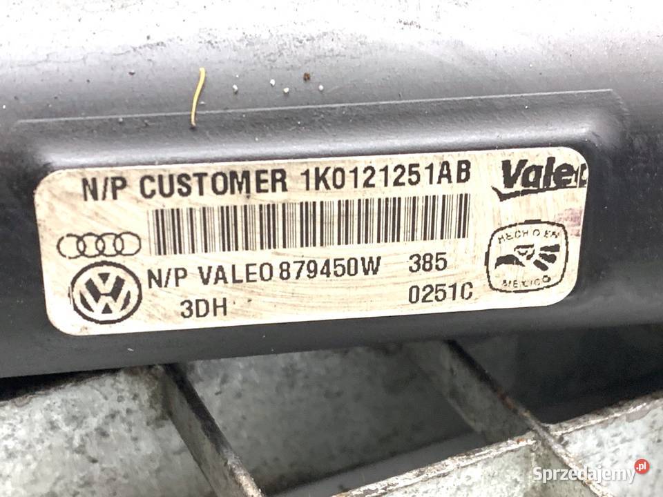CHŁODNICA WODY VW GOLF VI 20 140 1K0121251AB
