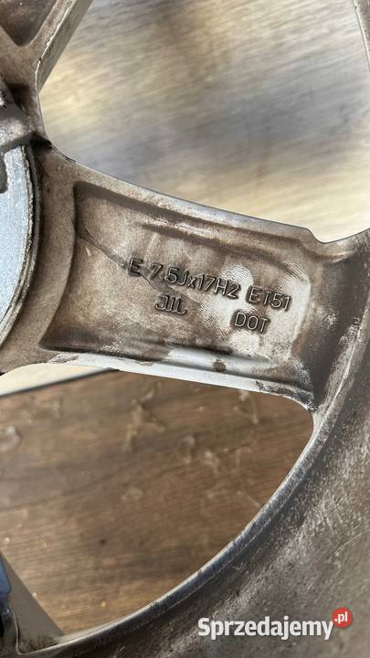 Audi A3 8V Srebrna Felga Aluminiowa 17 ET51 75J lubuskie Gorzów Wielkopolski