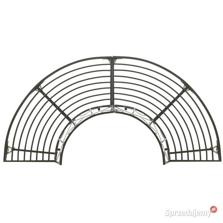 vidaXL Półokrągła ławka pod drzewo 160 stalowa Warszawa