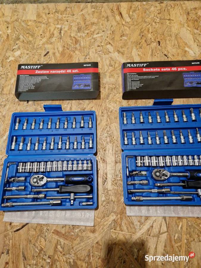 ZESTAW KLUCZY NASADOWYCH KLUCZE NASADOWE BITY Ręczne Głogowa sprzedam