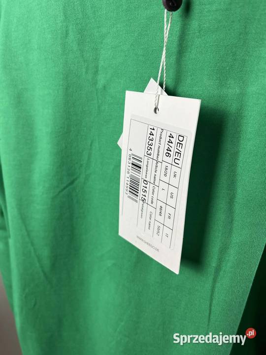 Sheego zielona tunika XL 42 bawełniana oversize sprzedam