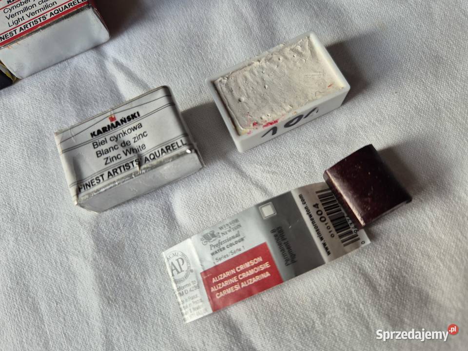 Farby akwarelowe Karmański nowe kostki 25 sztuk