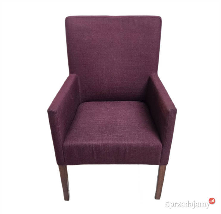 Burgundowy fotel ładne i solidne wykonanie Pszczyna