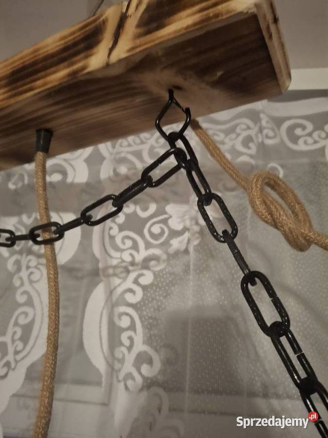 Lampa rustykalna 1m Lampy wiszące Oświetlenie Łódź