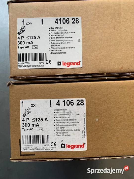 Legrand bloc differentiel PR 304 4P 125A 03A typ mazowieckie Warszawa