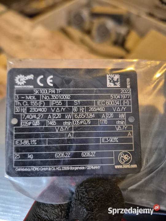 Silnik NORD SK100LP4 TF 22 kW NOWY Produkcja Rybnik sprzedam
