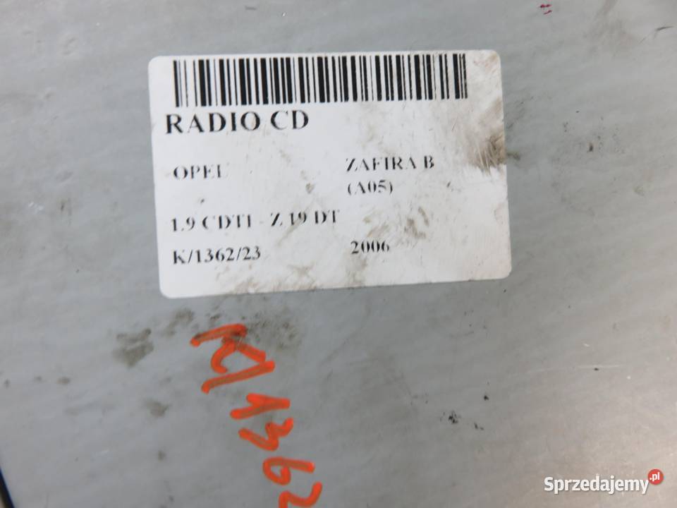RADIO OPEL ZAFIRA B 13190856 13208194