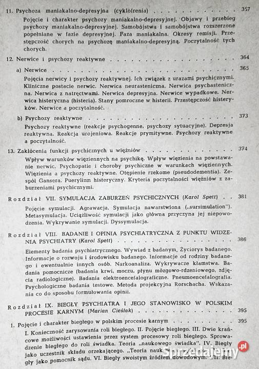 Psychiatria w procesie karnym Marian Cieślak K Rok wydania 1977 Chełm