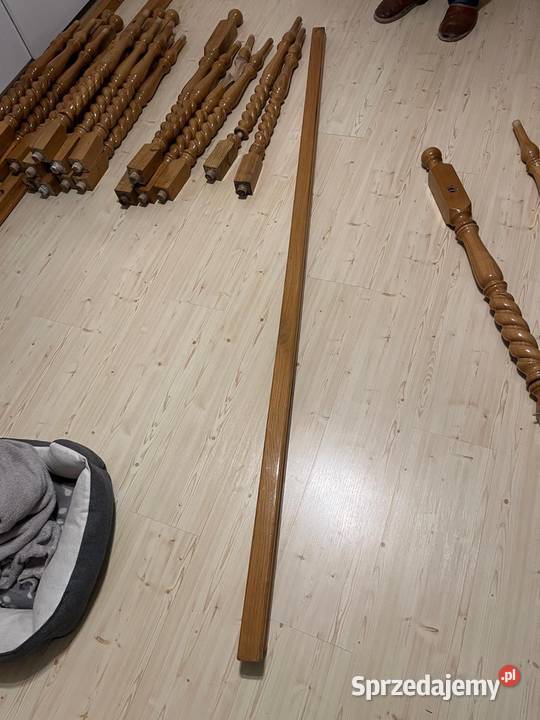 Tralki barierki balustrady wszystko dębowe małopolskie Wielogłowy