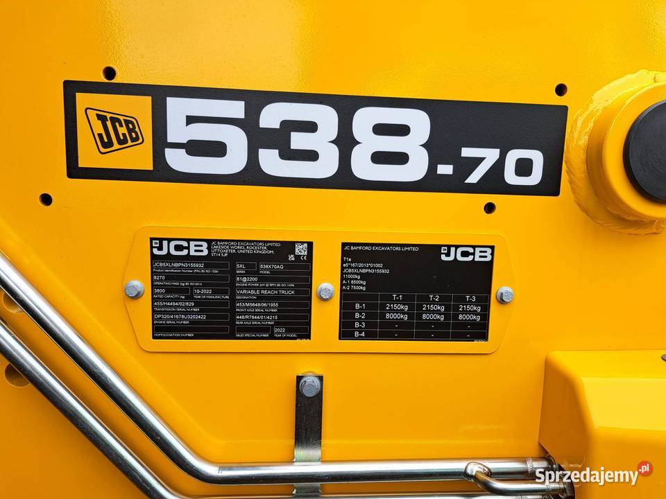 Ładowarka teleskopowa JCB 53870 maszyna DEMO nieuszkodzony Radom sprzedam