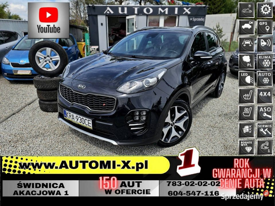 Kia Sportage GT I właściciel 16 Benzyna177 przyciemniane szyby Sportage Świdnica