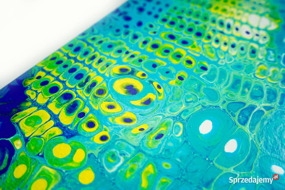 Kolorowy abstrakcyjny obraz Kameleon 50x60 wielokolorowy