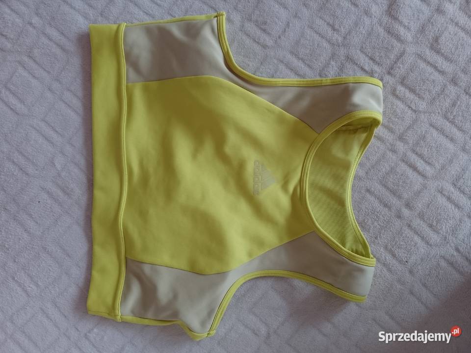 3840 M Adidas Limonkowy top fitness z Londynu