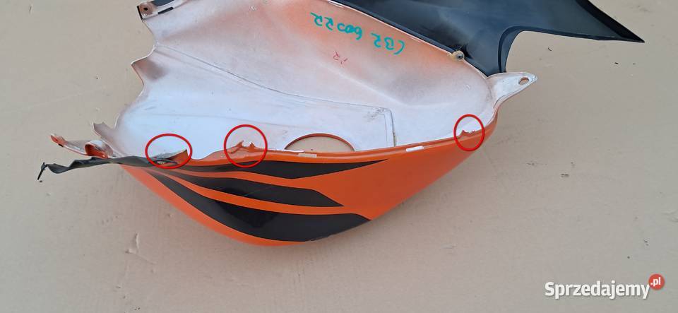 HONDA CBR 600RR WYPEŁNIENIE LEWE NAKŁADKA Trzciel